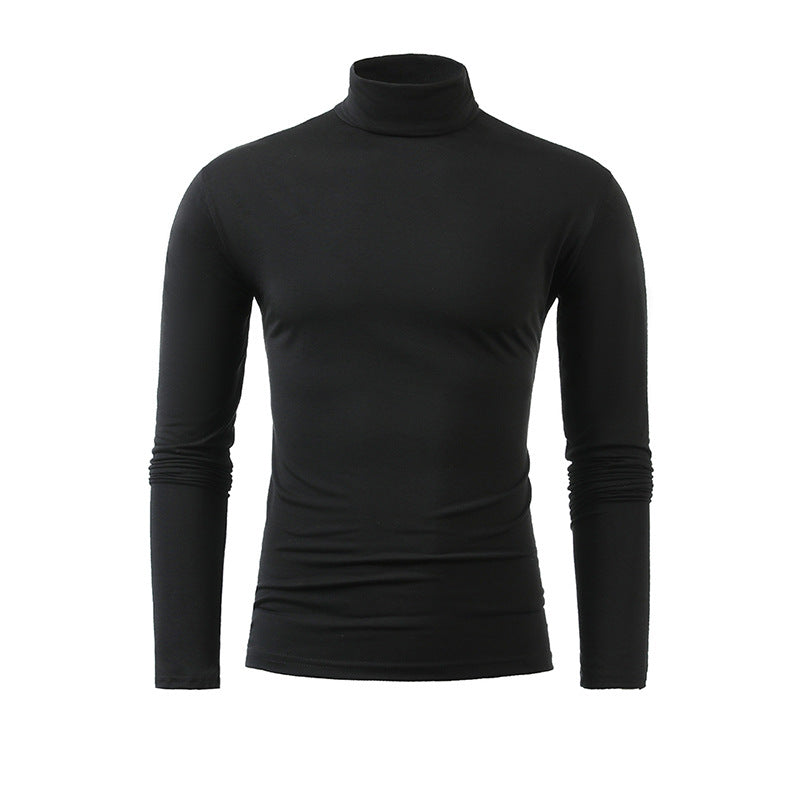 Men's slim turtleneck long sleeve shirt made of fine cotton stretch Slim Fit Mune Fashion