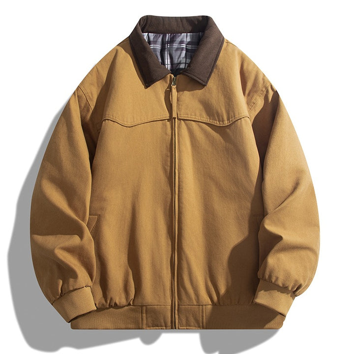 Men's Casual Quilted Jacket with Collar Mune Fashion