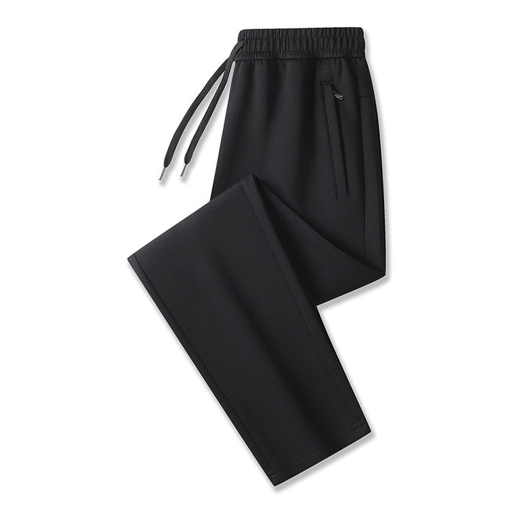 Men's Tech Jogging Pants with Elastic Waistband, Zipper Pockets & Cuffs Mune Fashion