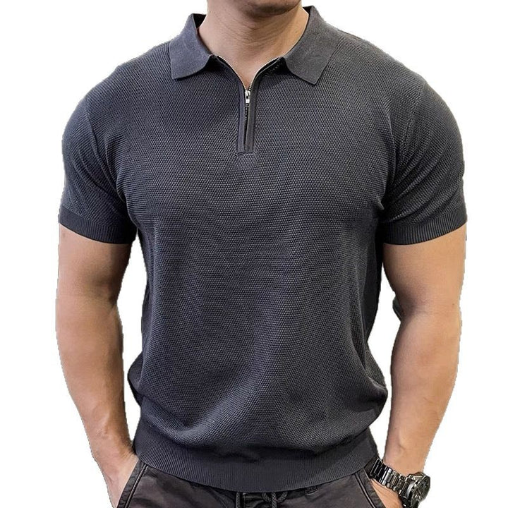 Men's Structured Short Sleeve Polo Shirt Mune Fashion