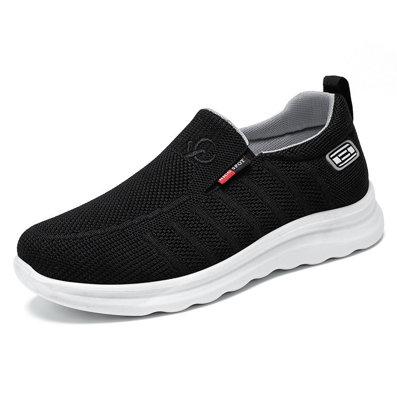 Men's breathable knitted slip-on sneaker with elastic entry and shock-absorbing EVA midsole Mune Fashion