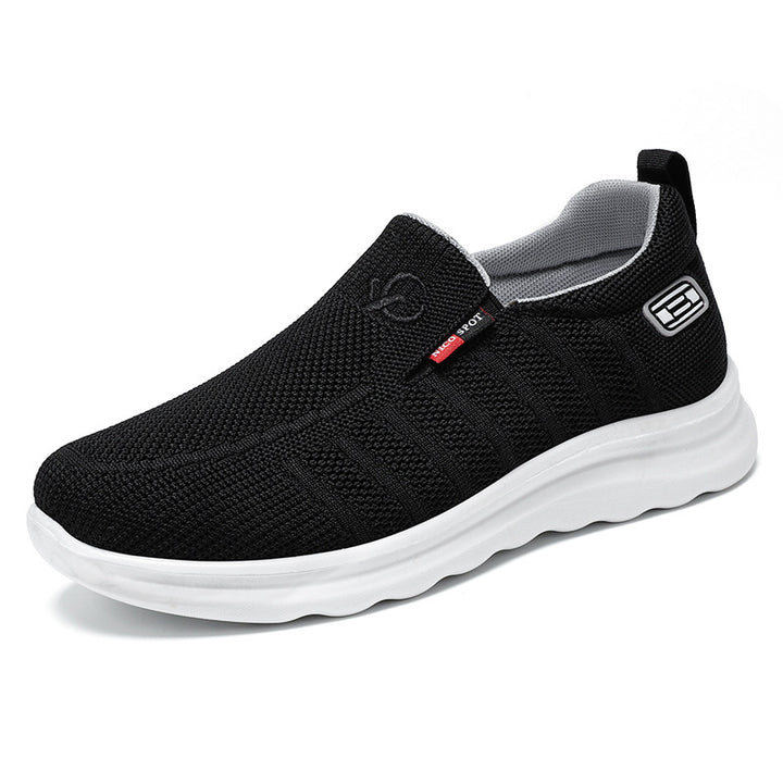 Men's breathable knitted slip-on sneaker with elastic entry and shock-absorbing EVA midsole Mune Fashion