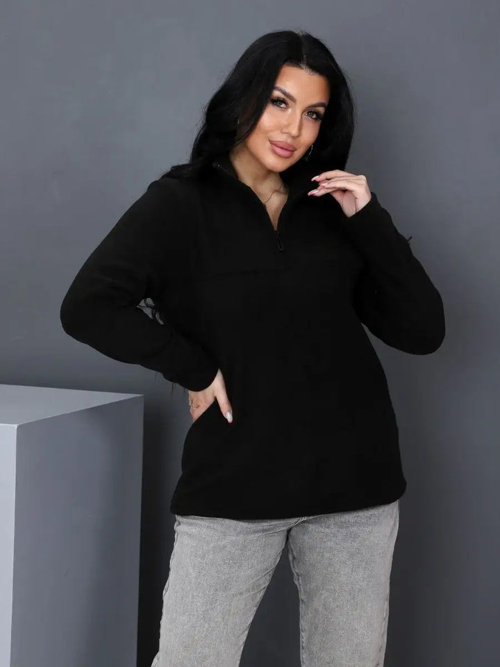 Women's Cozy Fleece Sweater Mune Fashion