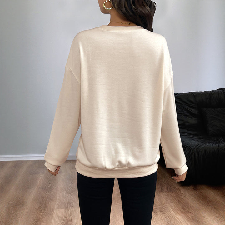 Women's Casual Sweater with Sparkling Bow Design Mune Fashion