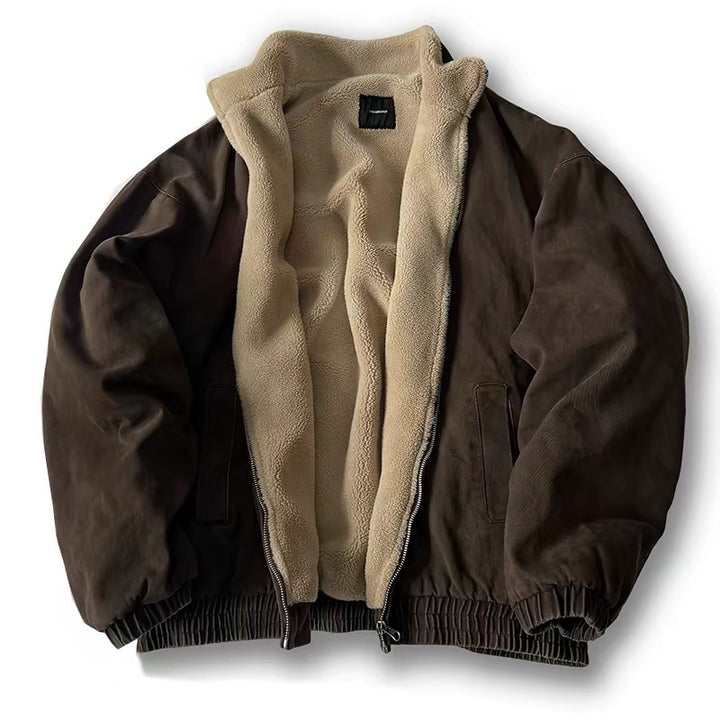Unisex Padded Bomber Jacket with Teddy Lining Mune Fashion