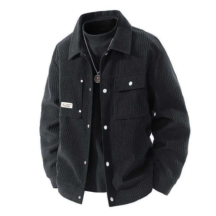 Women's Casual Cord Jacket with Pockets Mune Fashion