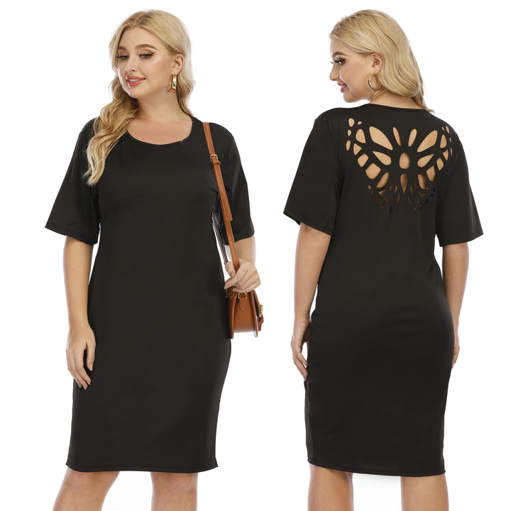 Women's comfortable midi dress with casual cut Mune Fashion