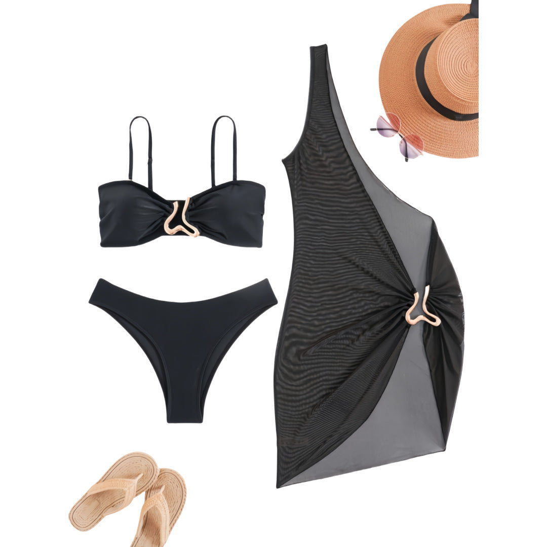 Women's bandeau bikini with transparent cover-up Mune Fashion