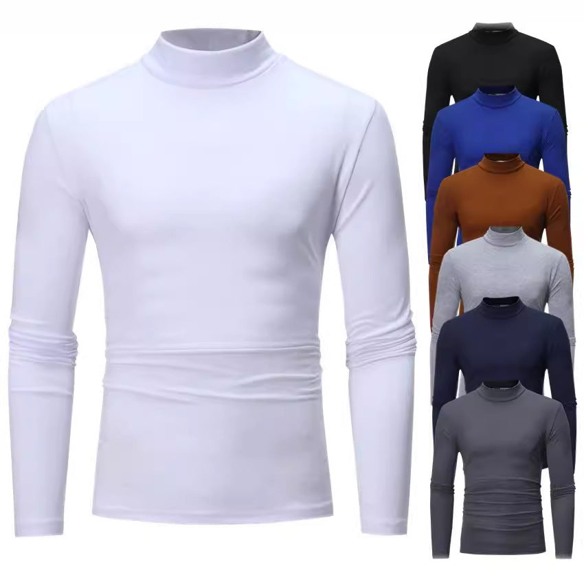 Men's Elegant Turtleneck T-Shirt Made Of Soft Jersey Mune