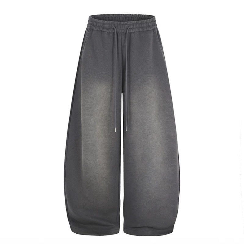 Women wide culotte sweatpants with elastic waistband and heart application Mune Fashion