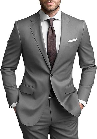 Men's tailored single-button suit set with slim silhouette and stretch comfort Mune Fashion