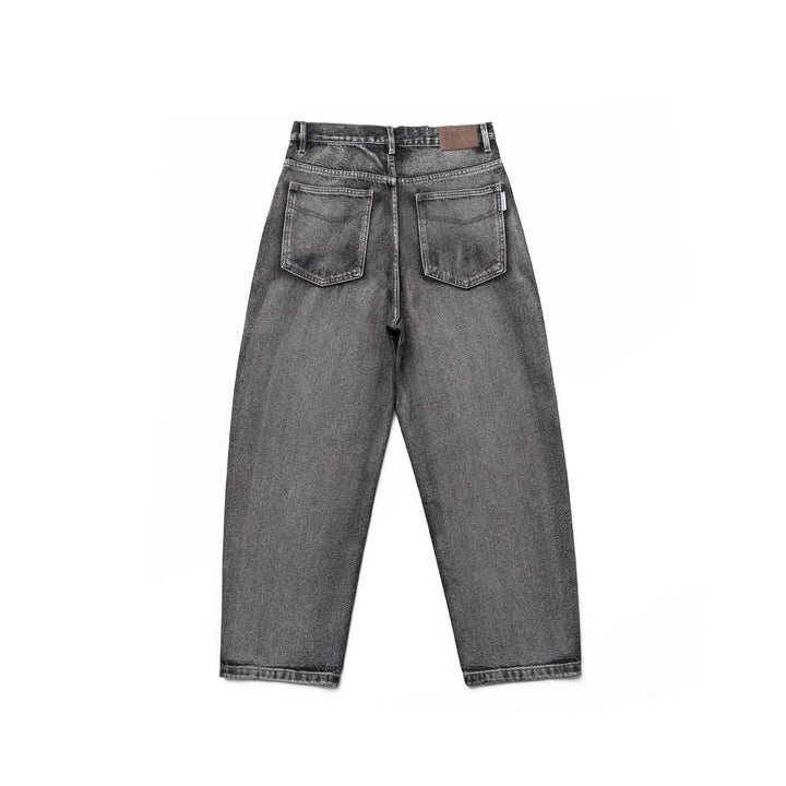Women's High-Waisted Relaxed-Straight Jeans with Straight Leg and Five-Pocket Design Mune Fashion