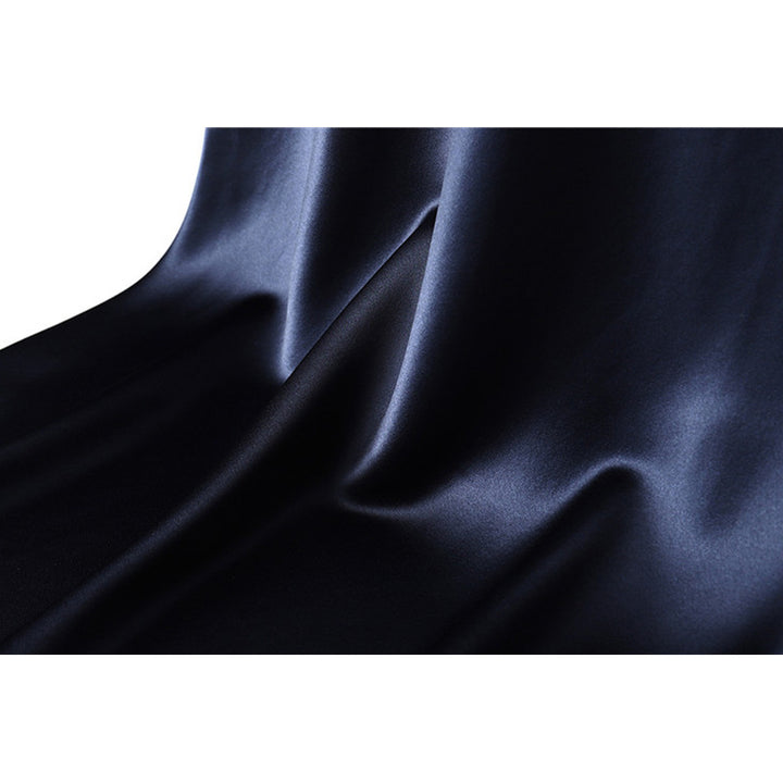 Women's Long Satin Maxi Skirt in Bias Cut with High Waist Fit and Flowing A-Line