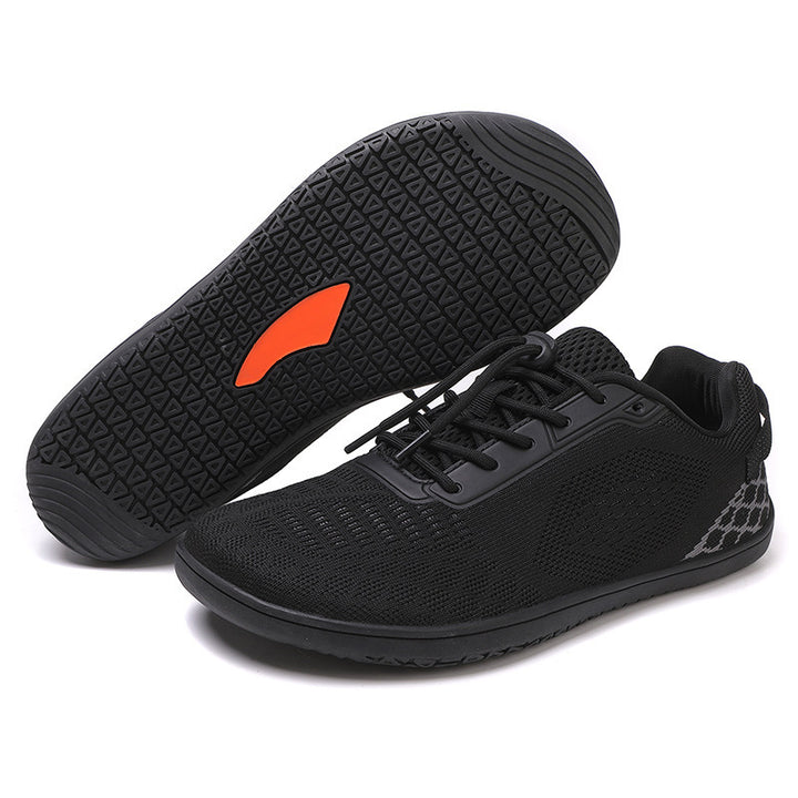 Unisex barefoot-inspired knitted sneaker with elastic fit, quick pull cord, and grippy full rubber sole Mune Fashion