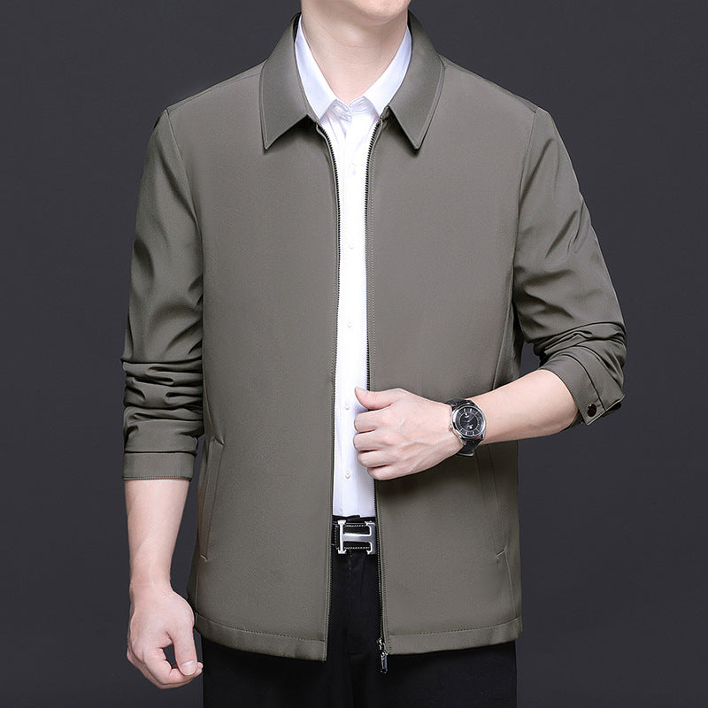 Men's lightweight quilted transitional jacket with internal quilted lining and classic collar Mune Fashion