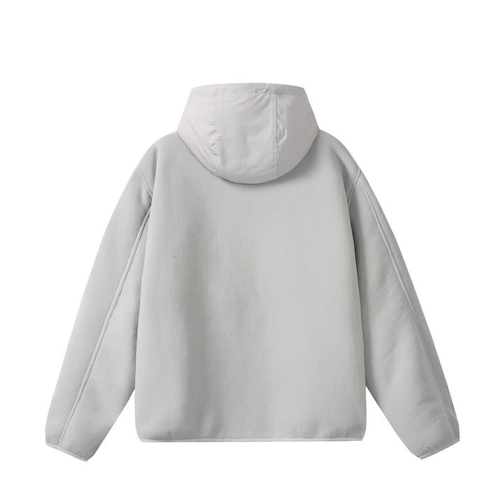 Unisex fleece hoodie jacket with teddy lining, full zip, and side zip pockets Mune Fashion