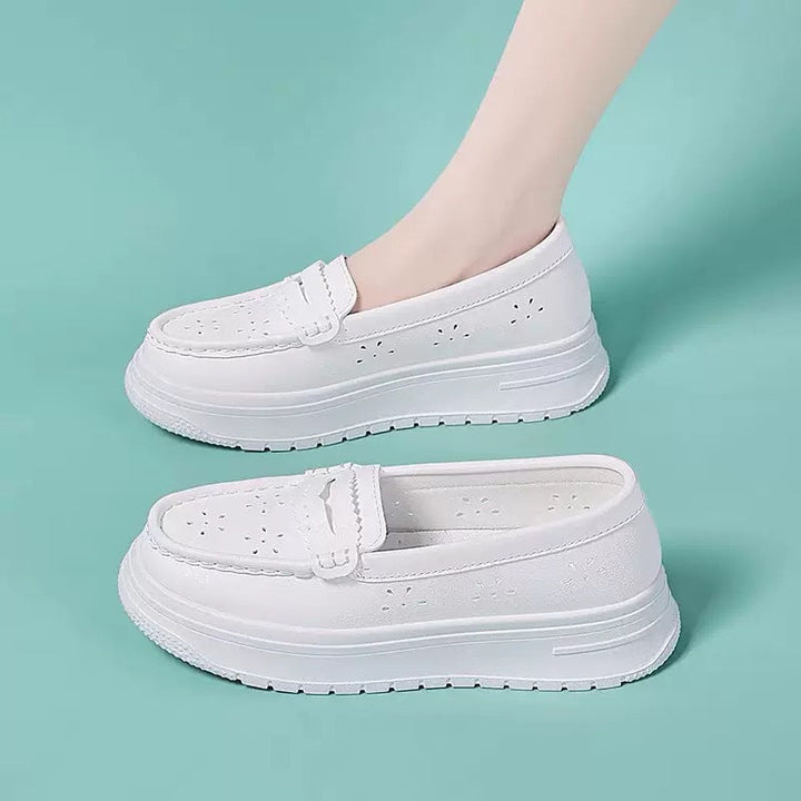 Women's Comfortable Slip-On Sneakers with Breathable Surface Texture Mune Fashion