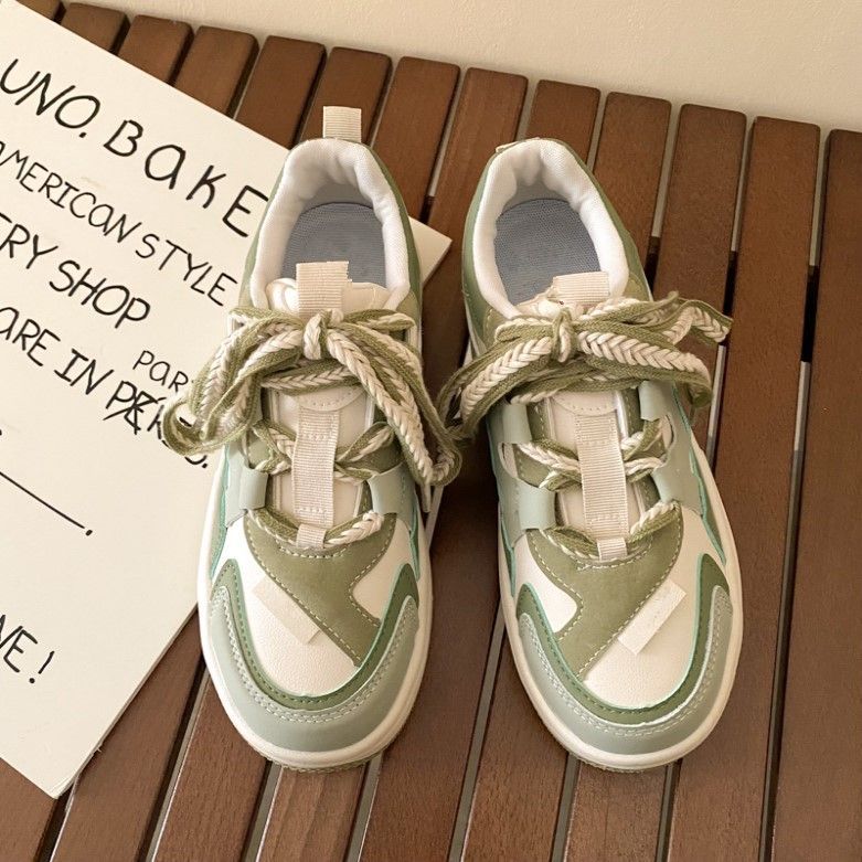 Women's Sporty Platform Sneakers with Unique Design and Breathable Surface Structure Mune Fashion