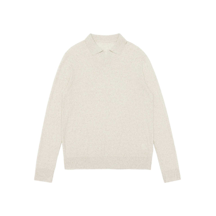 Unisex fine knit polo sweater with turtleneck and ribbed hem Mune Fashion