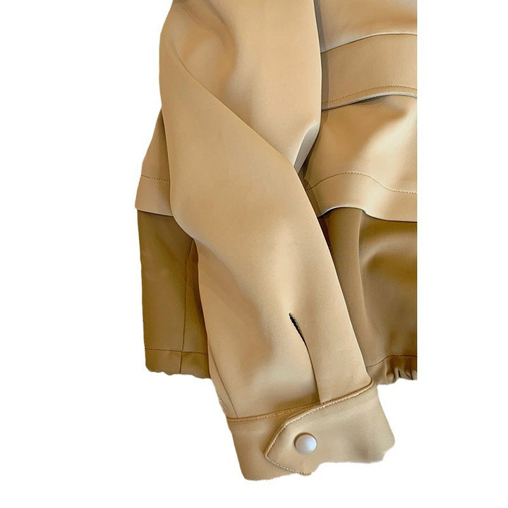 Women's Modern Transitional Jacket with High Collar Mune Fashion