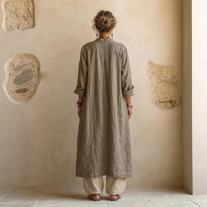 Women Casual Linen Pants with High Waist Mune Fashion