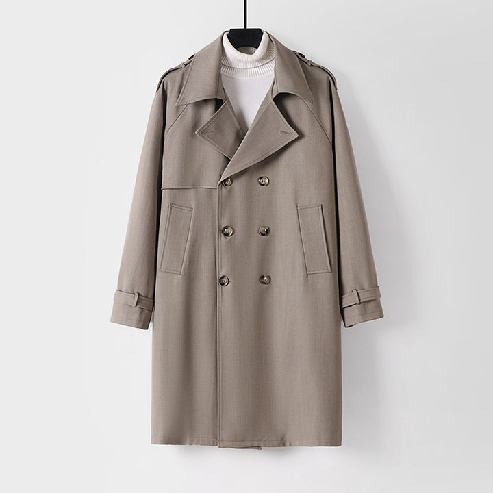 Men's Long Coat Mune Fashion