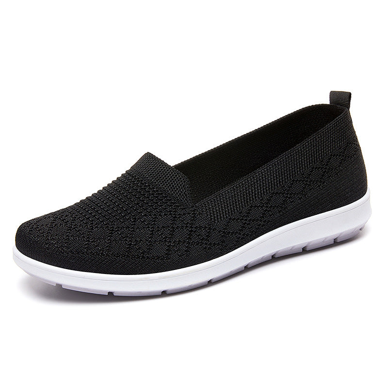 Women's seamless knitted slip-on with elastic entry and cushioning EVA outsole Mune Fashion