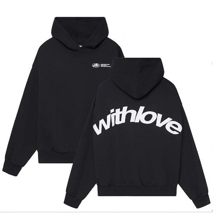 Unisex oversized hoodie with large back print, kangaroo pocket and ribbed cuffs Mune Fashion