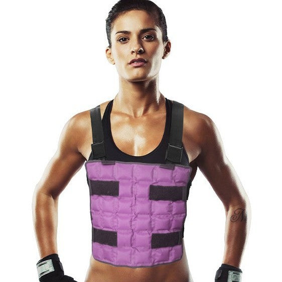 Women non-adjustable weight vest for functional training with Velcro closure and padded shoulder straps Mune Fashion