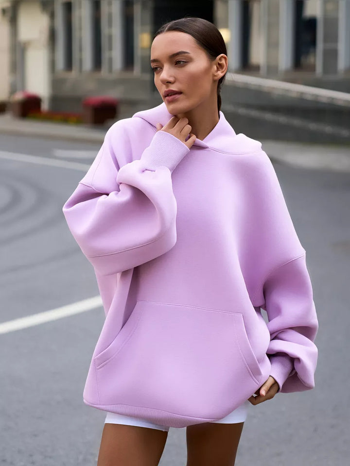 Women Oversized Hoodie with Extra Wide Cut and Kangaroo Pocket Mune Fashion