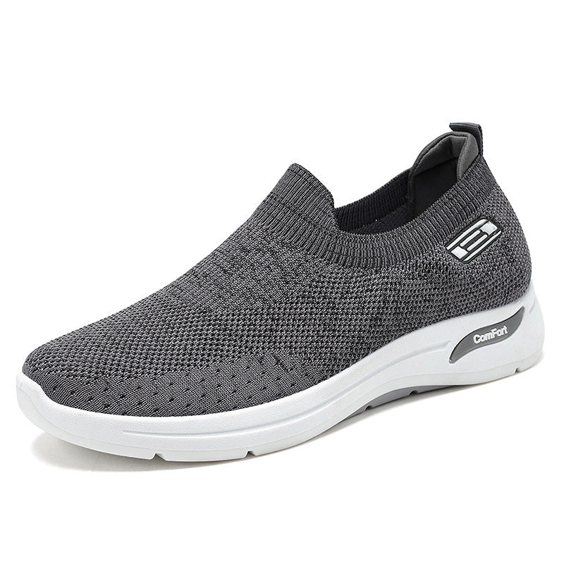 Women's seamless knit slip-on with elastic entry and shock-absorbing comfort sole Mune Fashion
