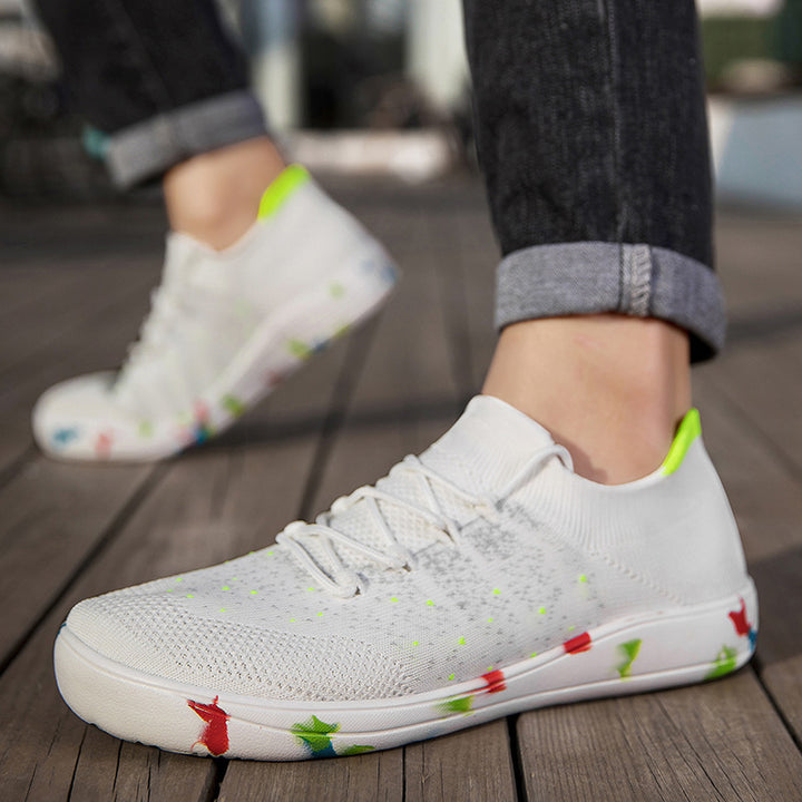 Men's nan urban knit sneakers with elastic mesh collar, shock-absorbing EVA sole and pull loop Mune Fashion