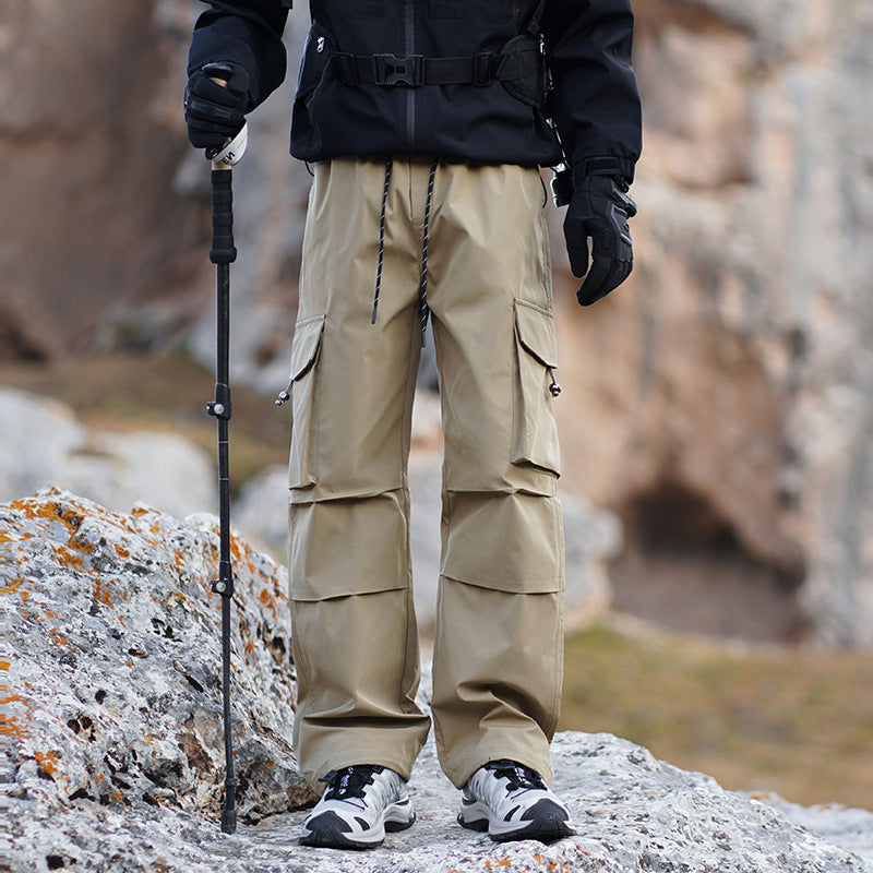 Men's Technical Outdoor Cargo Pants with Water-Repellent Stretch and Reinforced Knees Mune Fashion