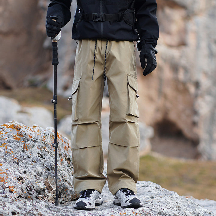 Men's Technical Outdoor Cargo Pants with Water-Repellent Stretch and Reinforced Knees Mune Fashion