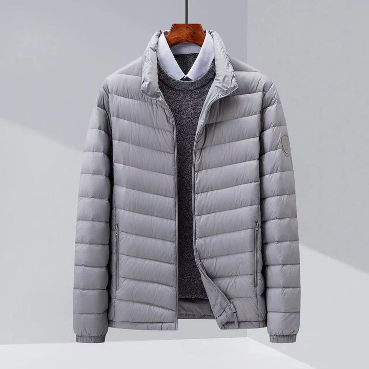 Men's quilted transition jacket with stand-up collar and zippered pockets Mune Fashion