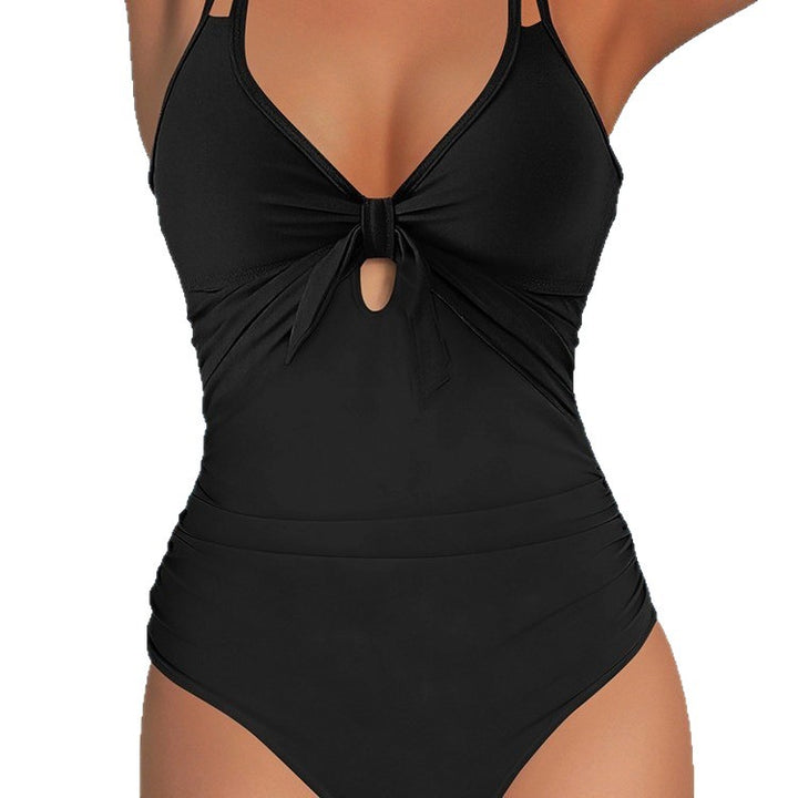 Women's swimsuit with playful knot and stylish polka dot pattern Mune Fashion