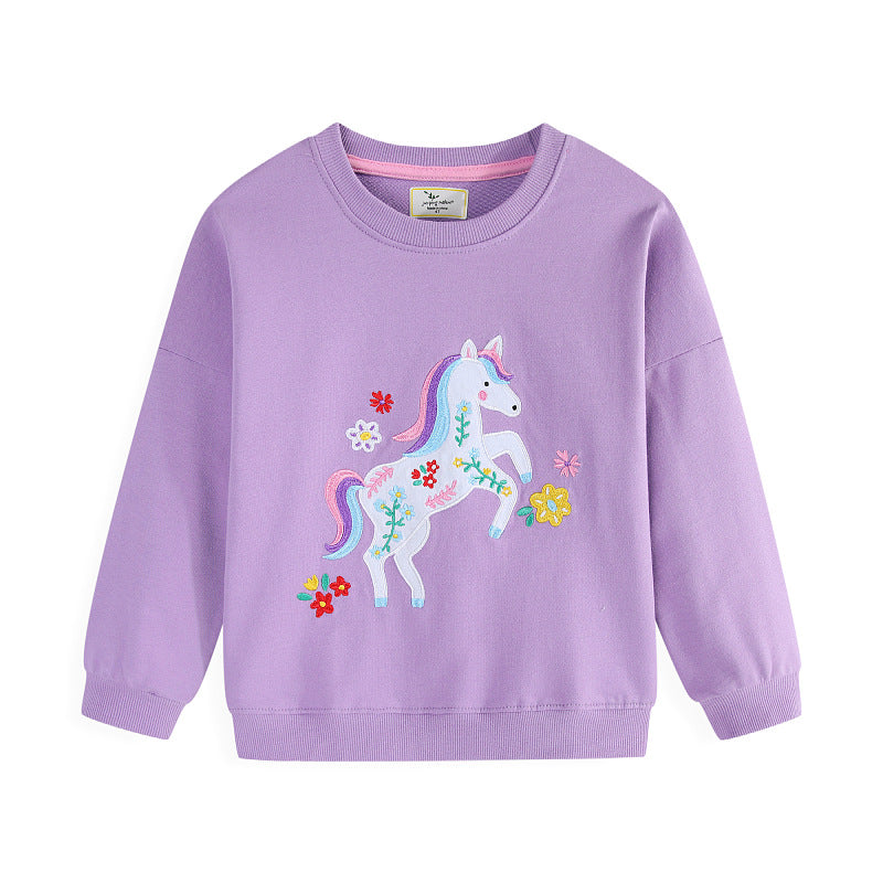 Girls sweatshirt with colorful unicorn design Mune Fashion