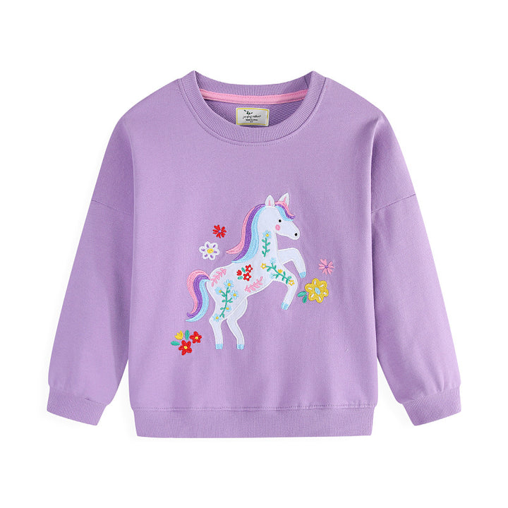 Girls sweatshirt with colorful unicorn design Mune Fashion