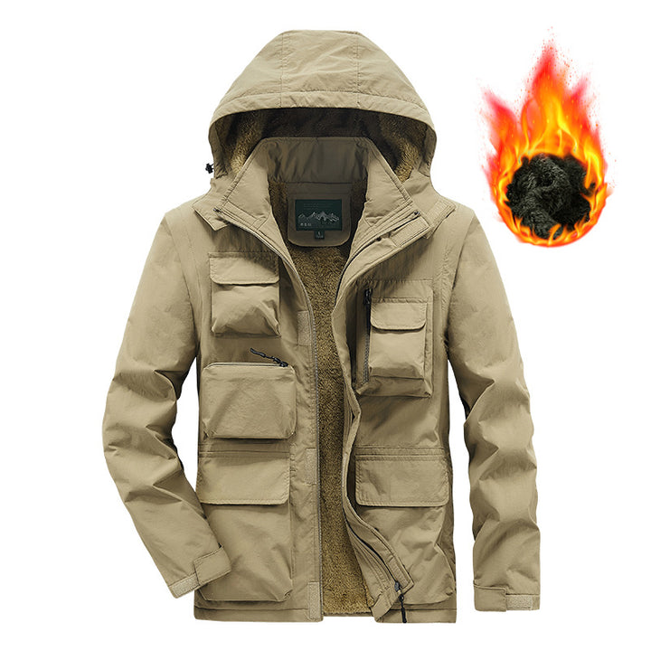 Men's Expedition Field Jacket with warming teddy fleece lining and organizer pockets Mune Fashion