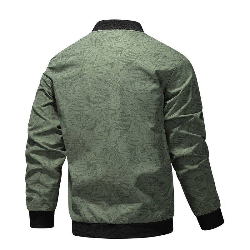 Men's Fashion Bomber Jacket with Side Zipper Pocket Mune Fashion