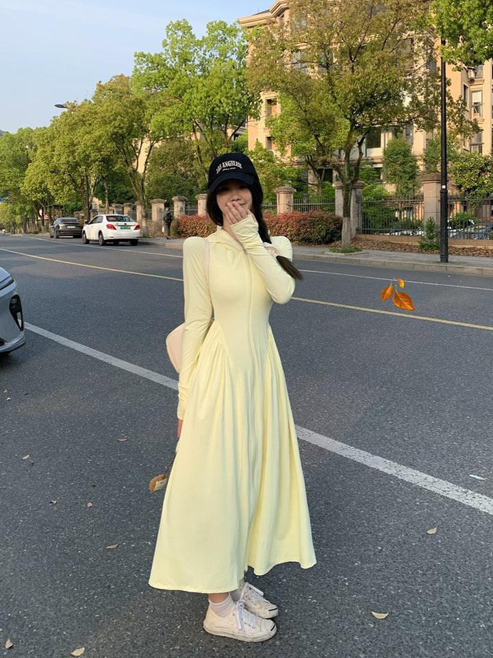 Women's Hooded Dress with Loose Fit Mune Fashion