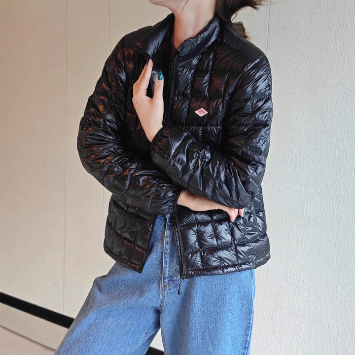 Women's Fashion Padded Jacket with Glossy Surface Mune Fashion