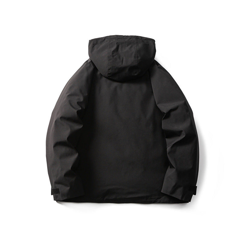 Men's Functional Outdoor Softshell Jacket with Hood and Multiple Pockets Mune Fashion