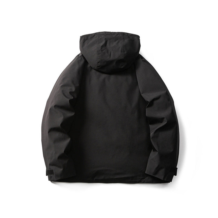 Men's Functional Outdoor Softshell Jacket with Hood and Multiple Pockets Mune Fashion