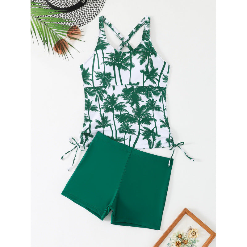 Ladies Tankini Set with adjustable straps and side ties Mune Fashion