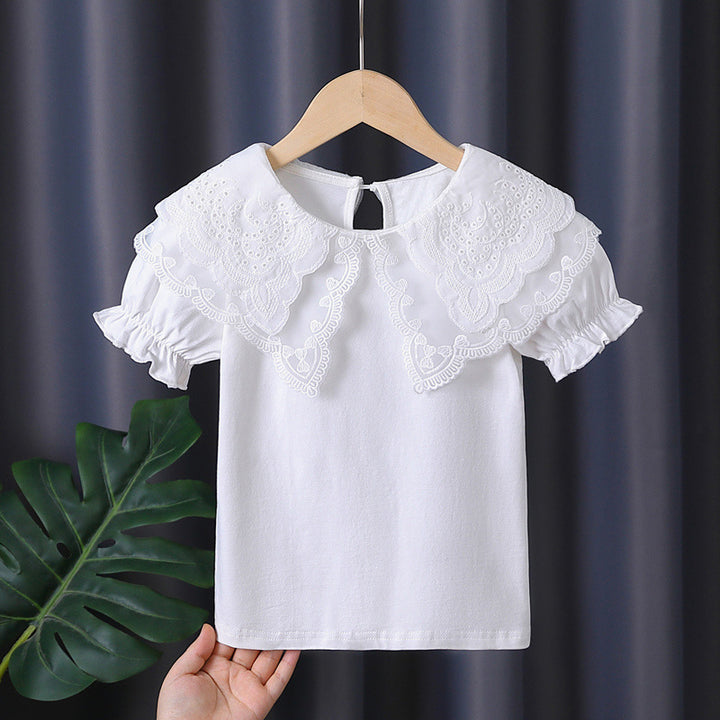 Girls blouse with elegant ruffle details Mune Fashion