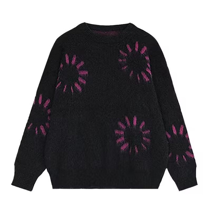 Unisex chunky knit sweater with graphic pattern Mune Fashion