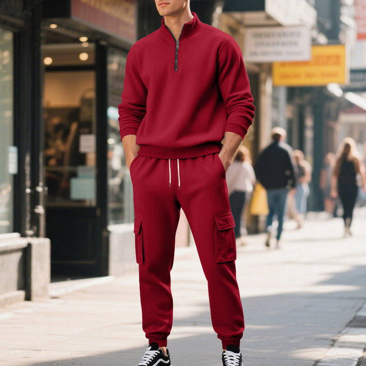 Men's nan Utility Cargo Jogging Pants with reinforced flap pockets and elastic drawstring waistband Mune Fashion