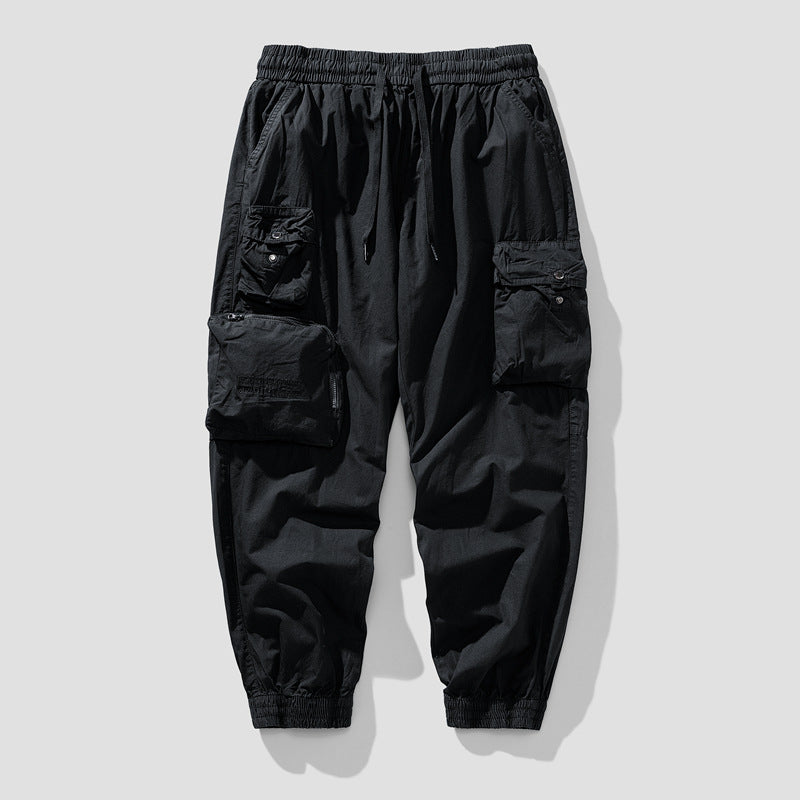 Herren Cargo-Joggerhose mit elastischem Bund, multifunktionalen Cargotaschen und abnehmbarer Packtasche Mune Fashion