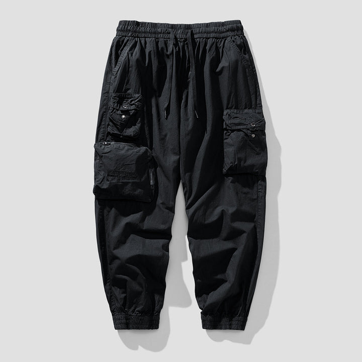Herren Cargo-Joggerhose mit elastischem Bund, multifunktionalen Cargotaschen und abnehmbarer Packtasche Mune Fashion